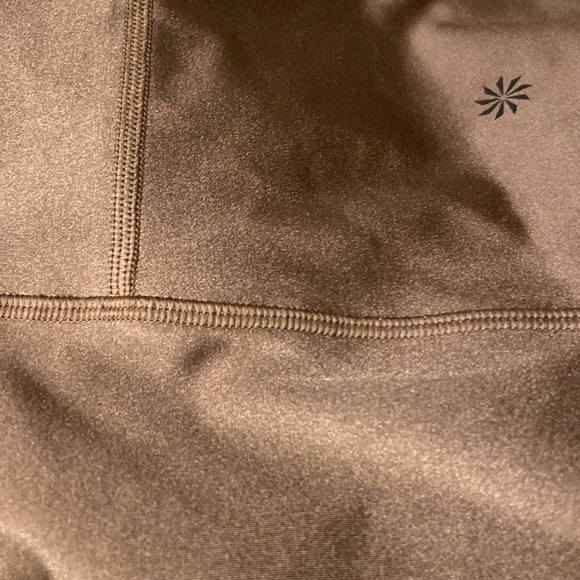 Athleta Womens Medium Tight Legging Elation Shine Coffee House High Rise - Picture 4 of 5